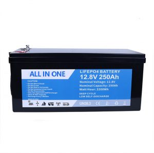 ALL IN ONE 12.8V 250Ah Electric Scooter Inverter ថ្ម Lithium Ion