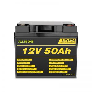 កញ្ចប់ថ្មដែលអាចសាកបាន 12V 50Ah សម្រាប់វដ្តថាមពលអគ្គីសនី