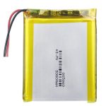 805060 3.7V 3000mAh ថ្ម Lipo Polymer អាចសាកបាន។